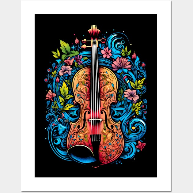 Violin Vintage Charm Music Wall Art by letnothingstopyou